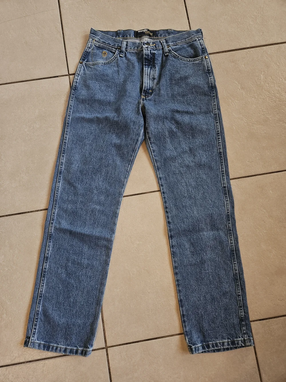 Wrangler Straight Leg Classic Blue Denim Jeans 31x32